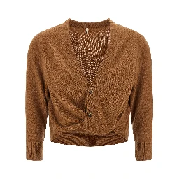 Brown Cashmere Cardigan