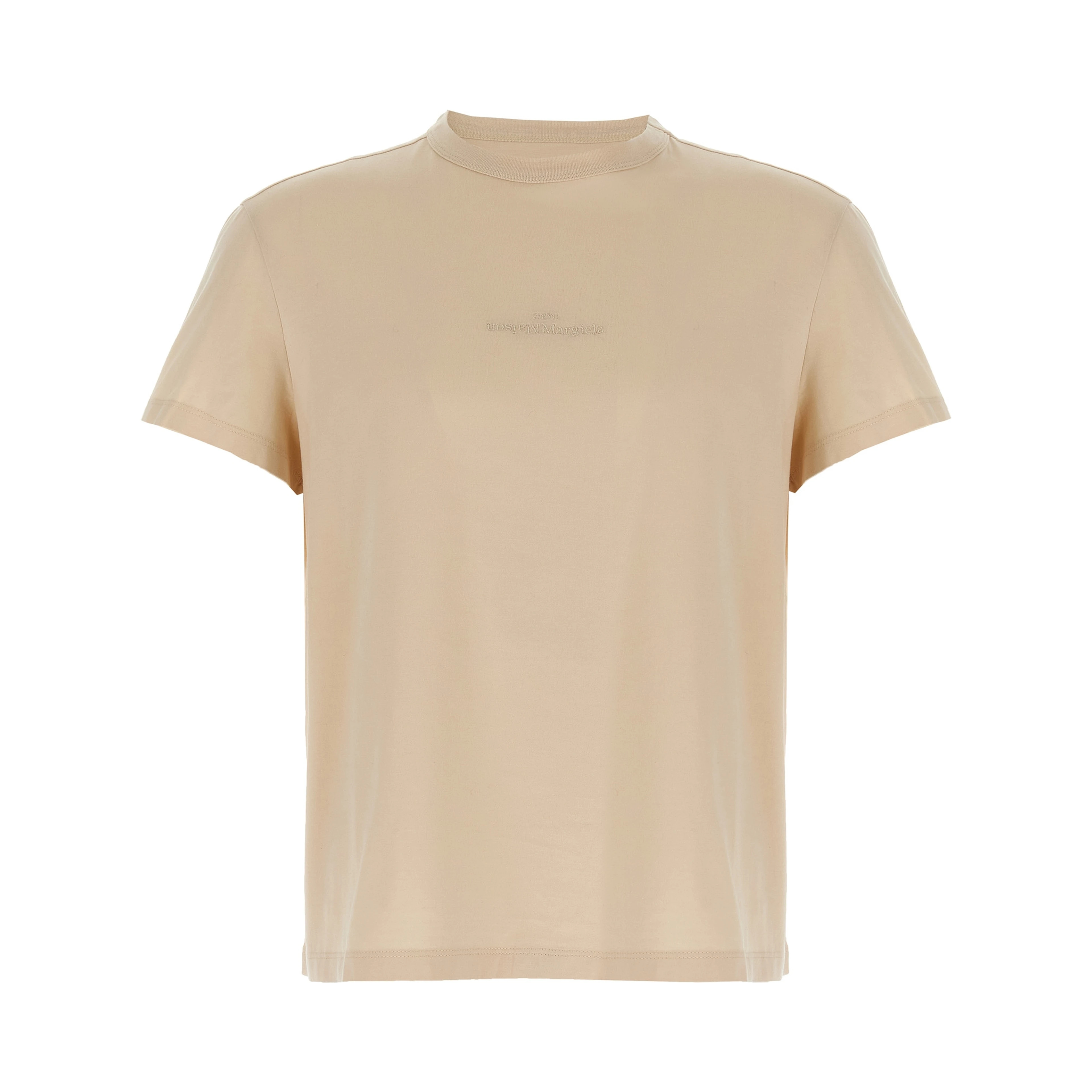 Beige Cotton T-Shirt