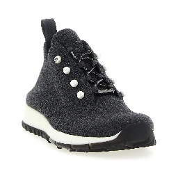 Black Tencel Low Top Sneakers