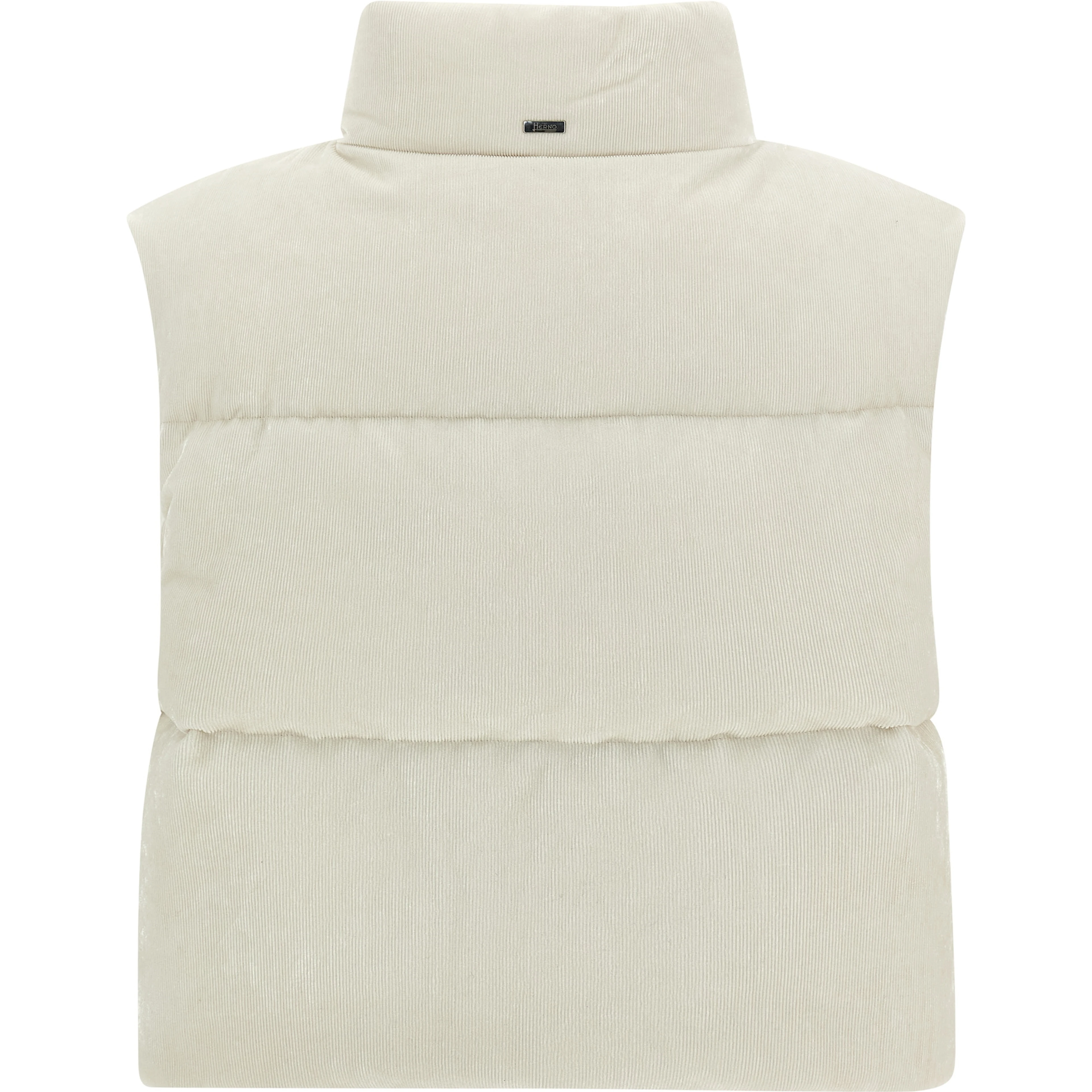 White Viscose Sleeveless Jacket