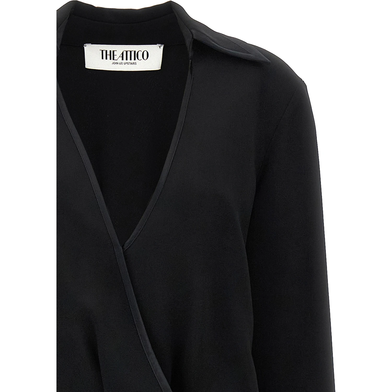 Black Marabou Midi Dress