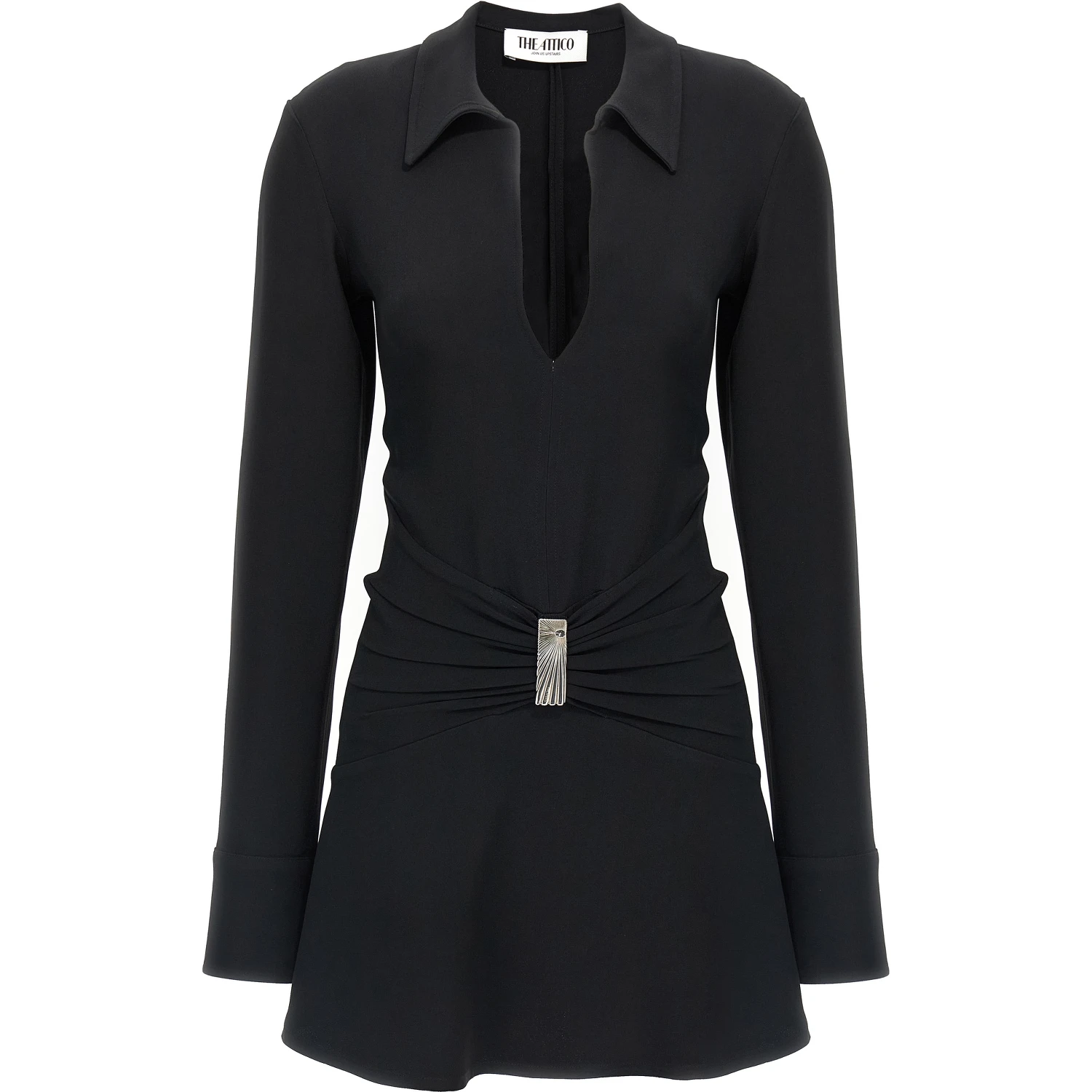 Black Marabou Short Dress