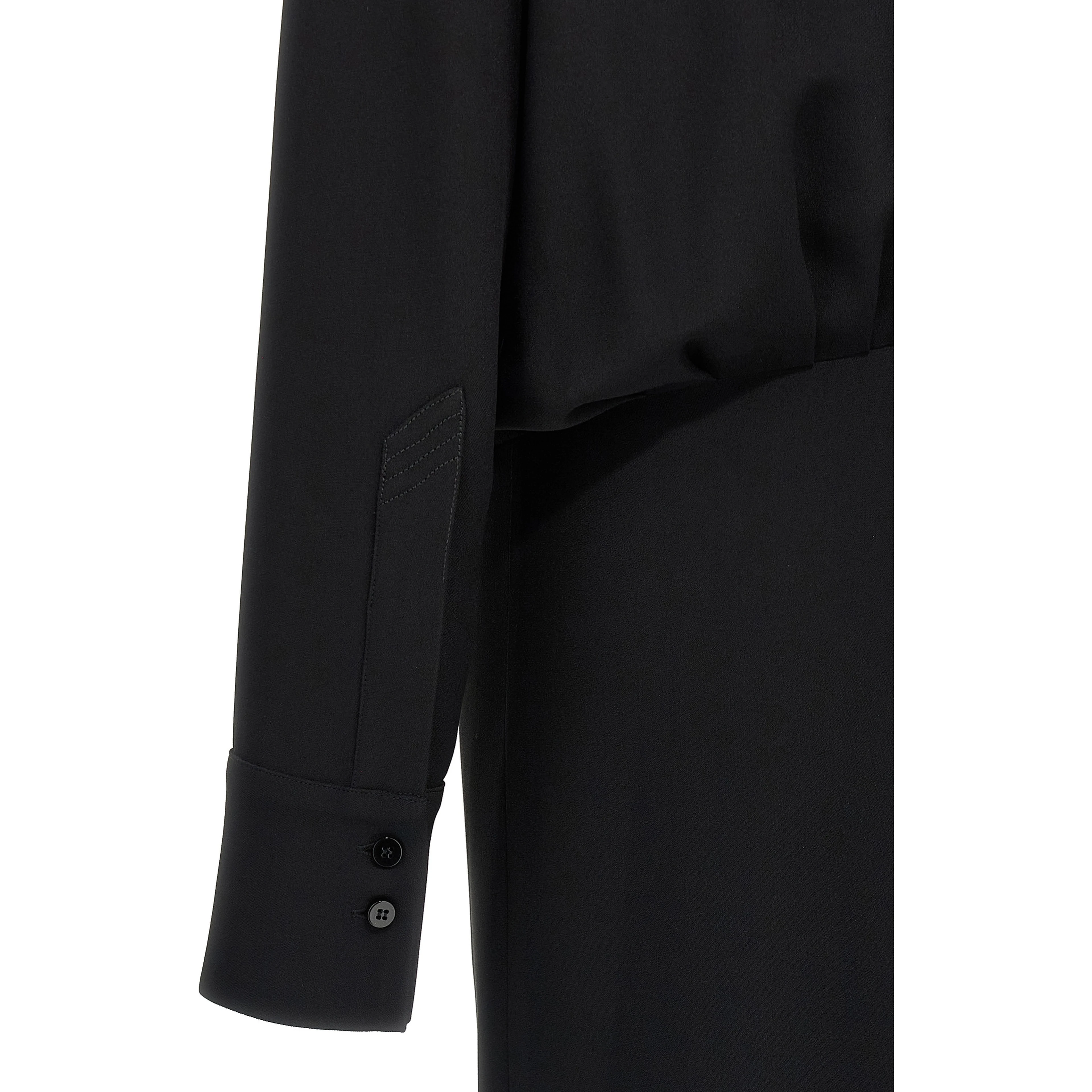 Black Marabou Midi Dress