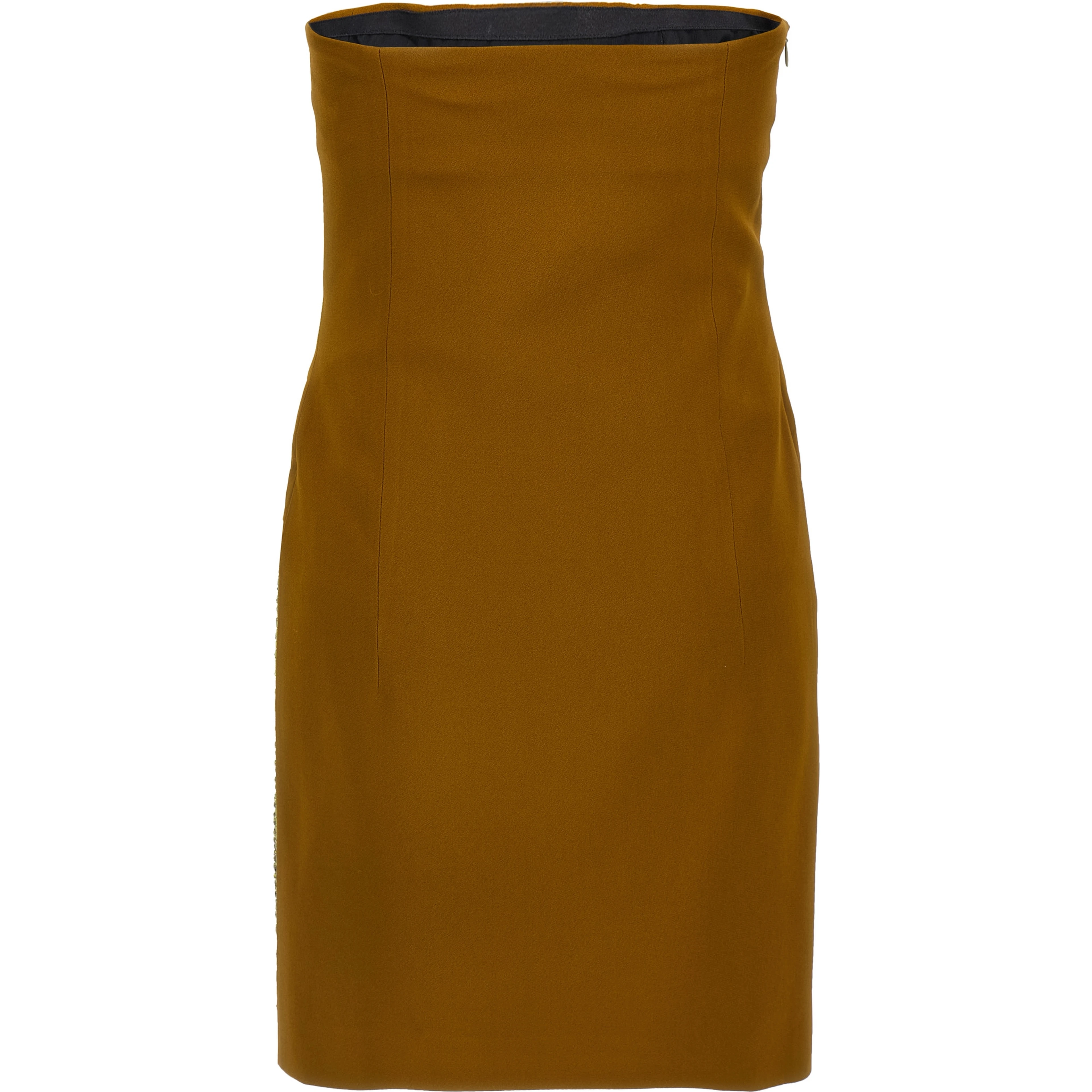 Bicolor Marabou Short Dress