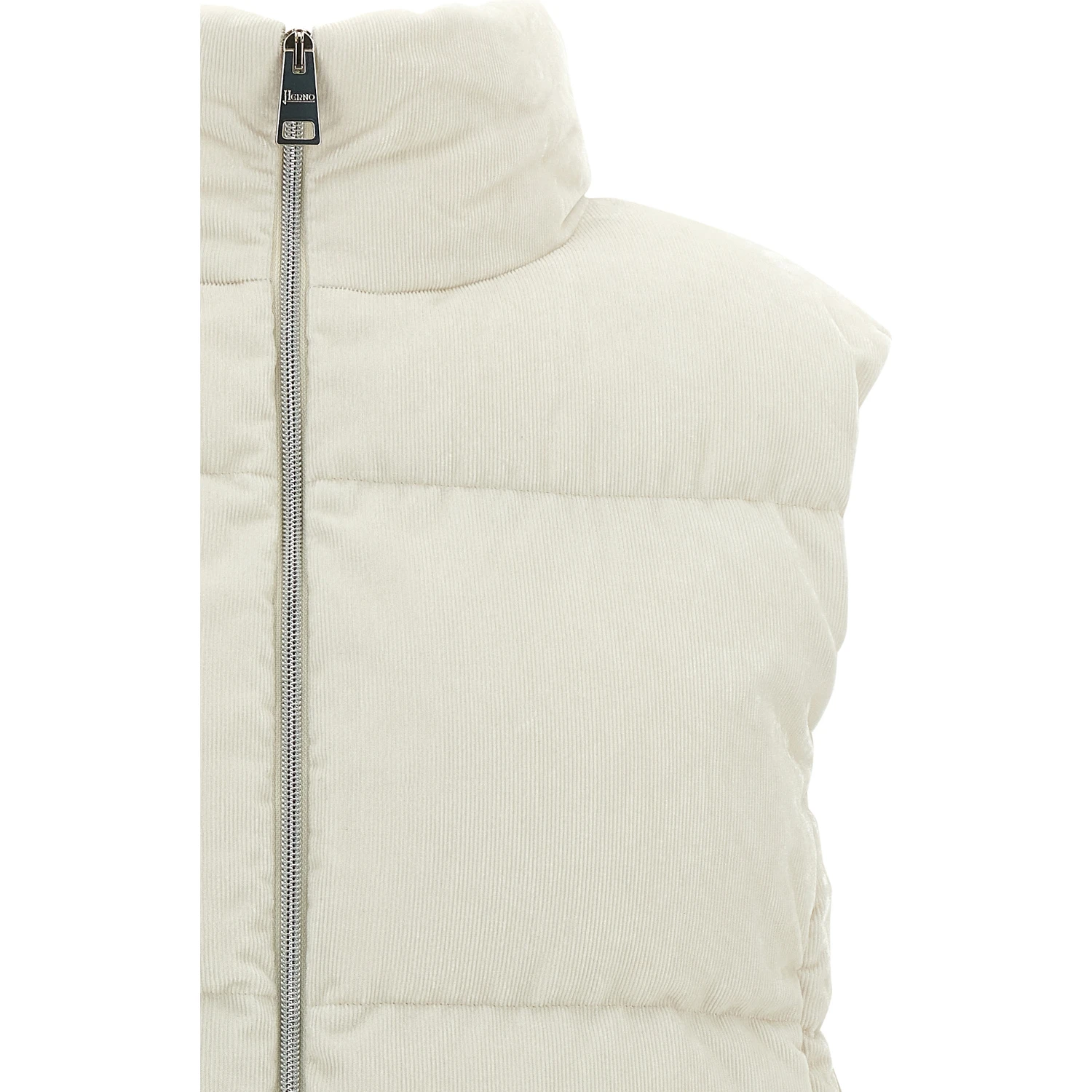 White Viscose Sleeveless Jacket