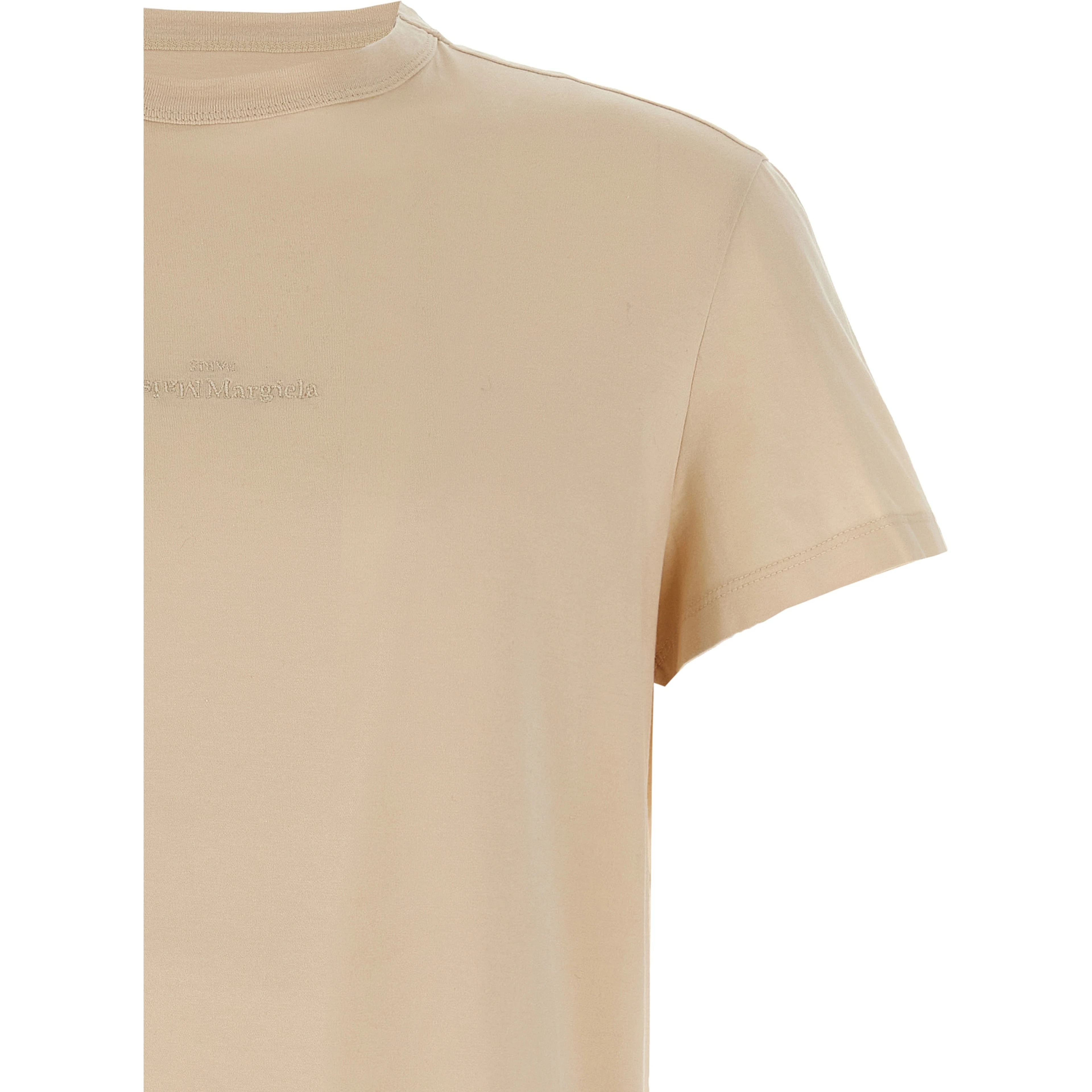 Beige Cotton T-Shirt