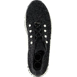Black Tencel Low Top Sneakers