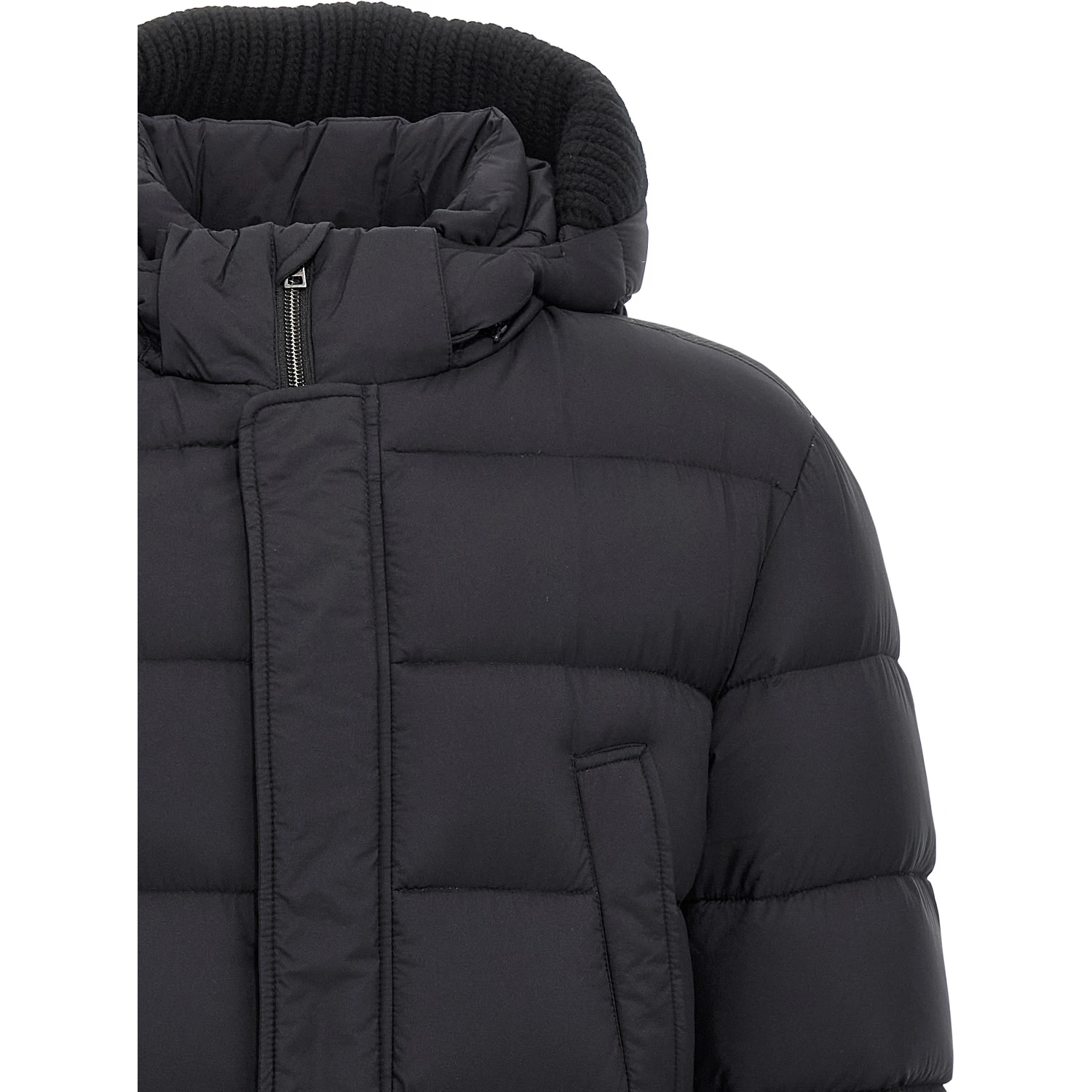 Black Polyamide Coat