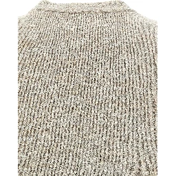 Beige Cotton Sleeveles Sweater