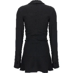 Black Marabou Short Dress