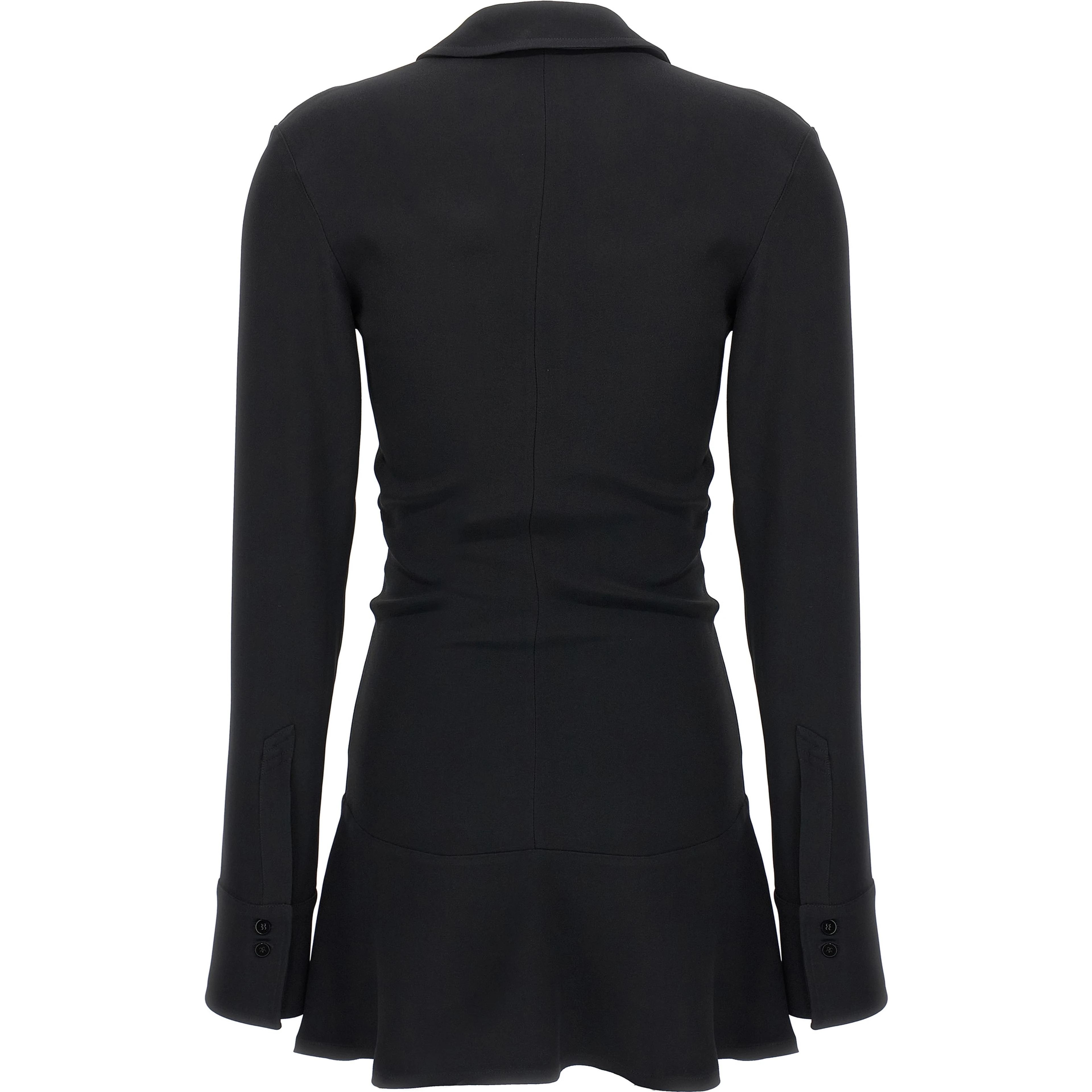 Black Marabou Short Dress
