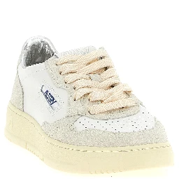 Beige Cowhide Low Top Sneakers