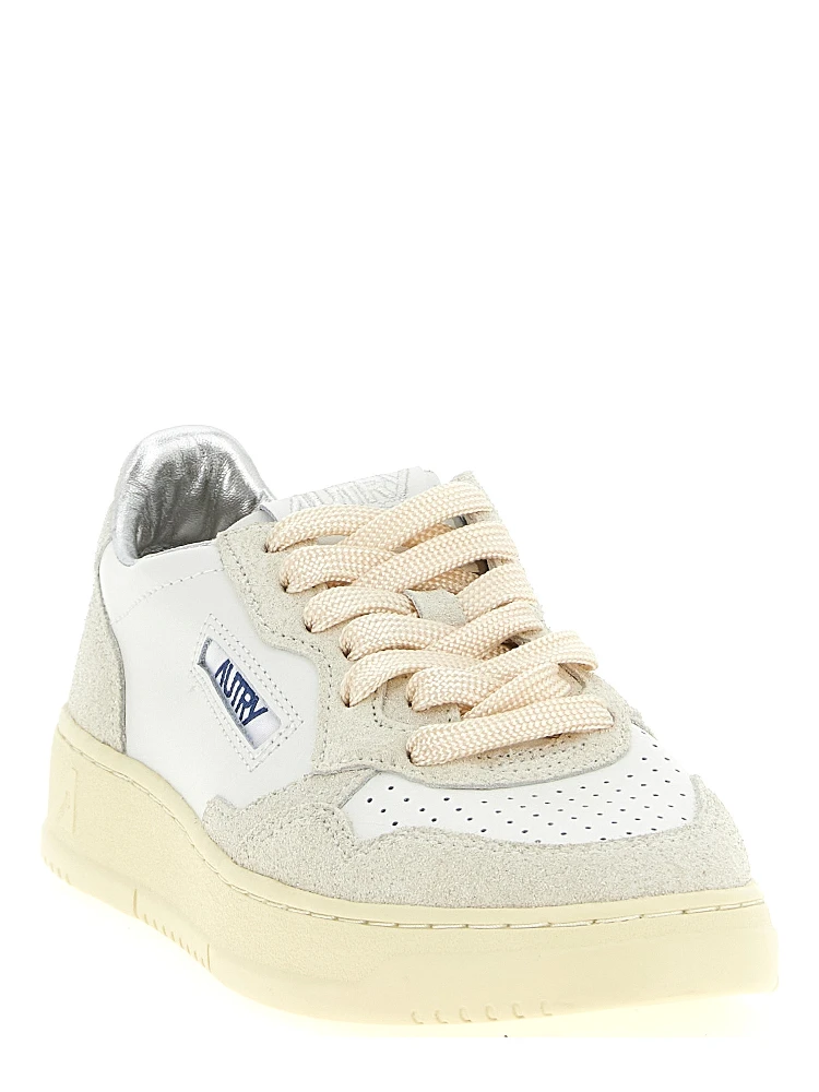 Beige Cowhide Low Top Sneakers alternative
