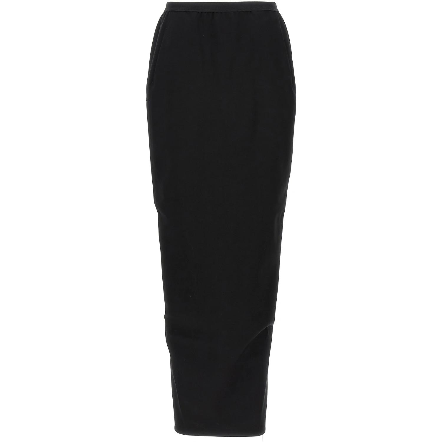 Black Wool Mini Skirt