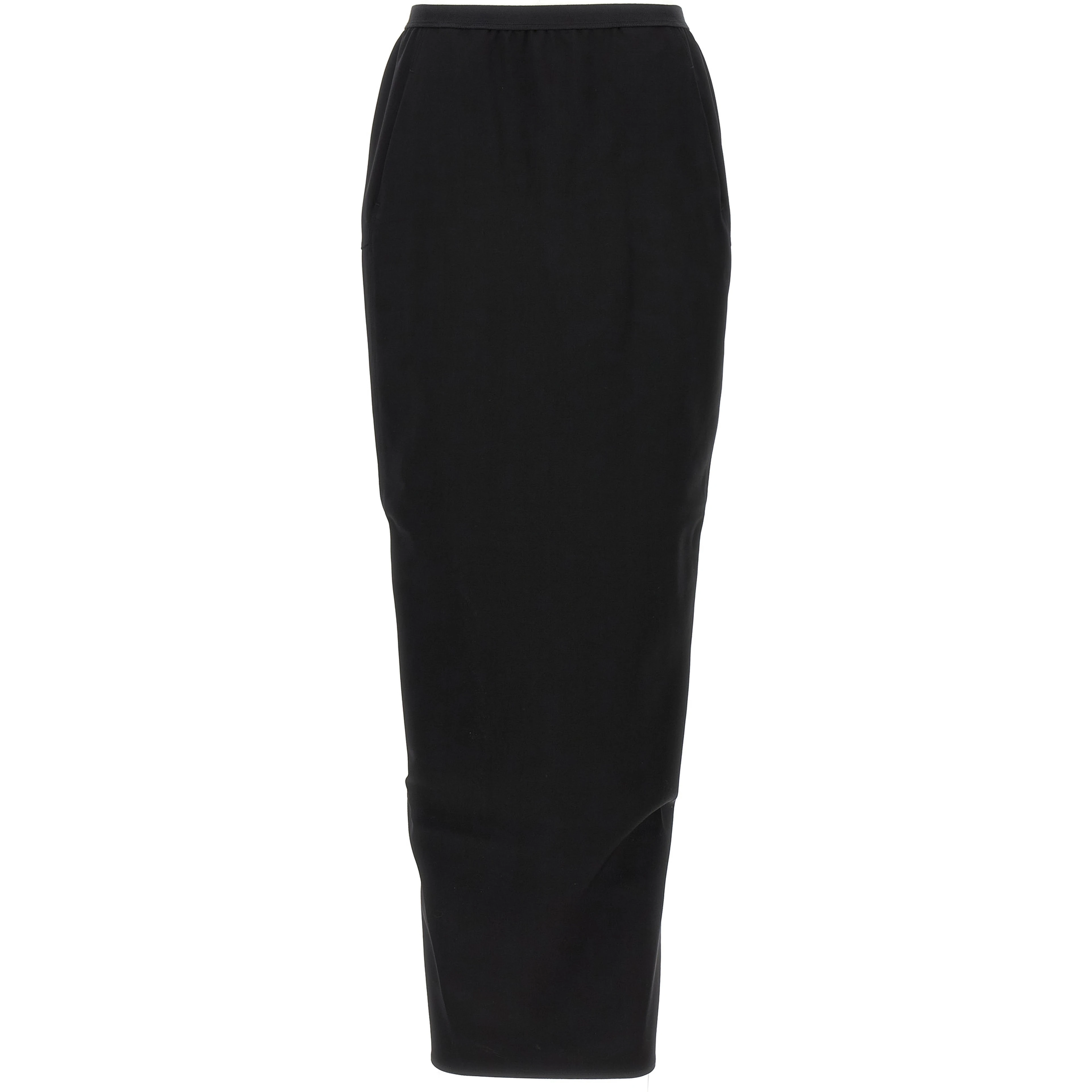 Black Wool Mini Skirt