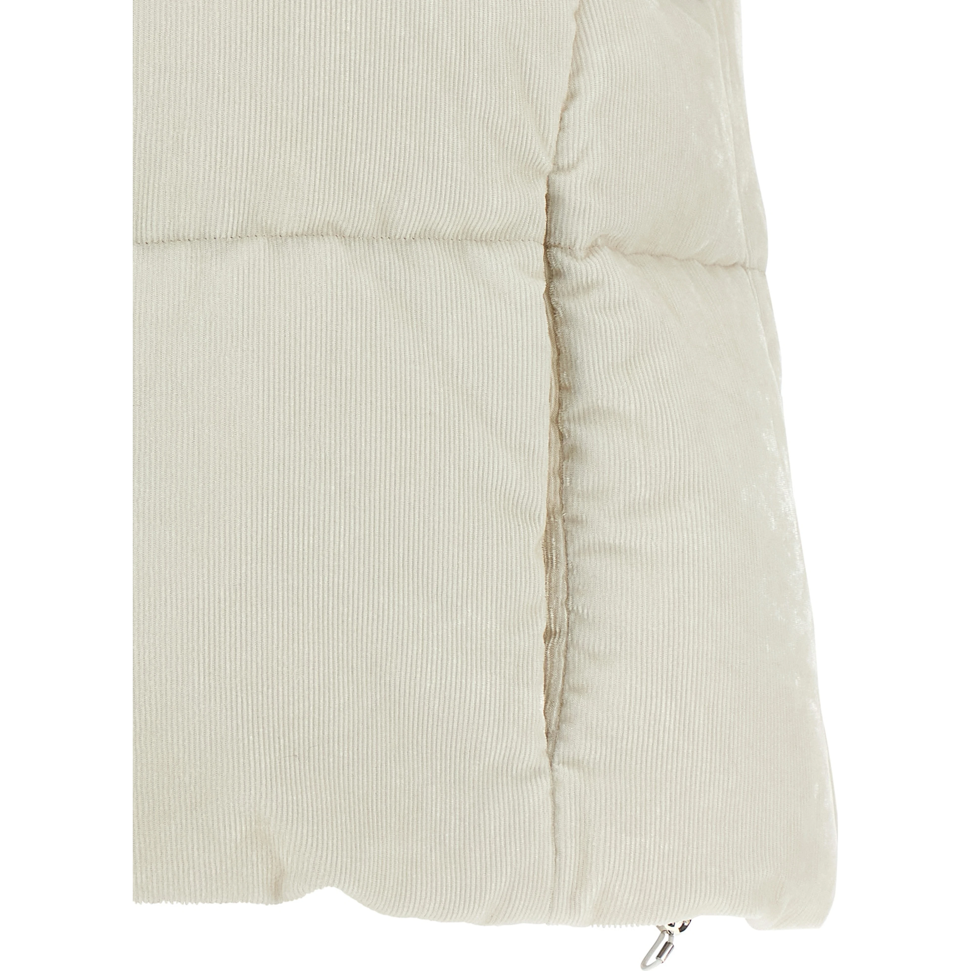 White Viscose Sleeveless Jacket