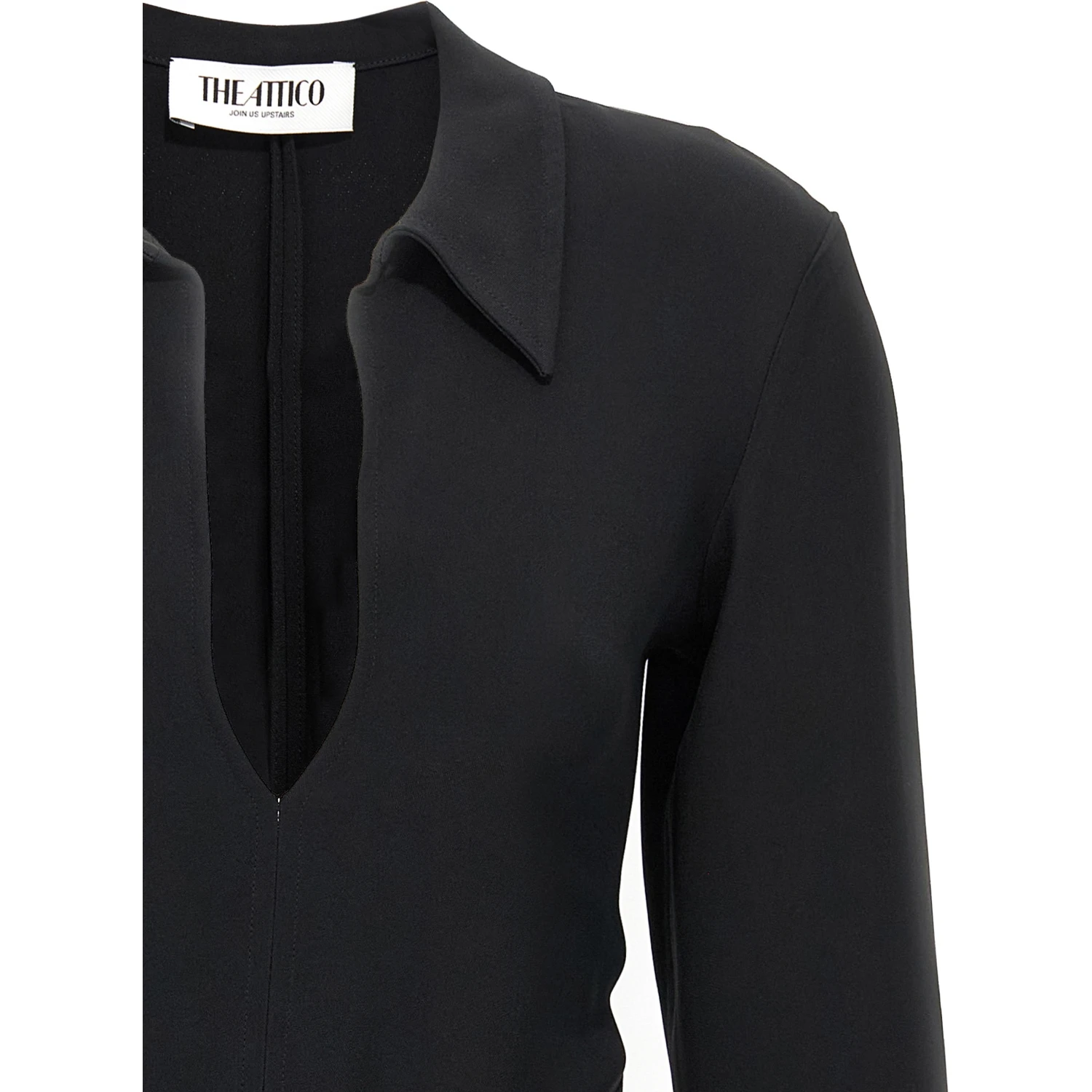 Black Marabou Short Dress
