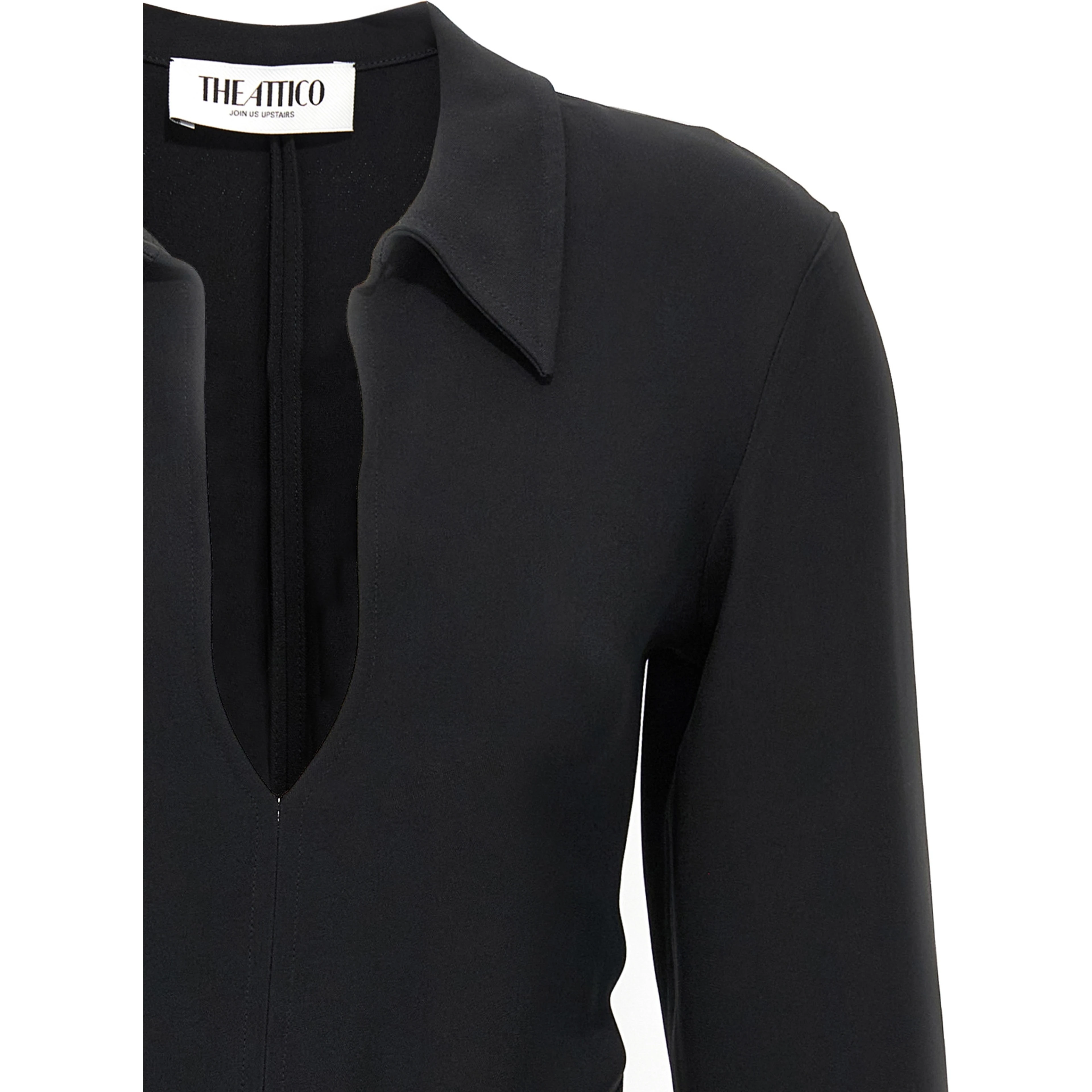 Black Marabou Short Dress