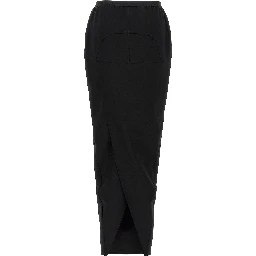 Black Wool Mini Skirt