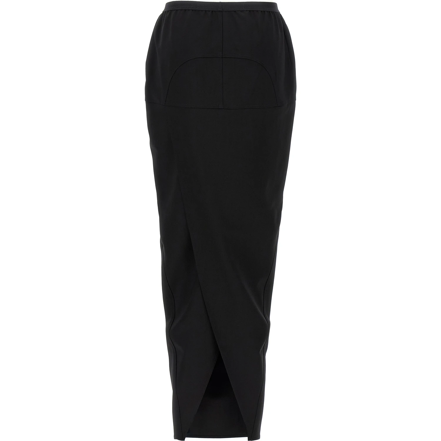 Black Wool Mini Skirt