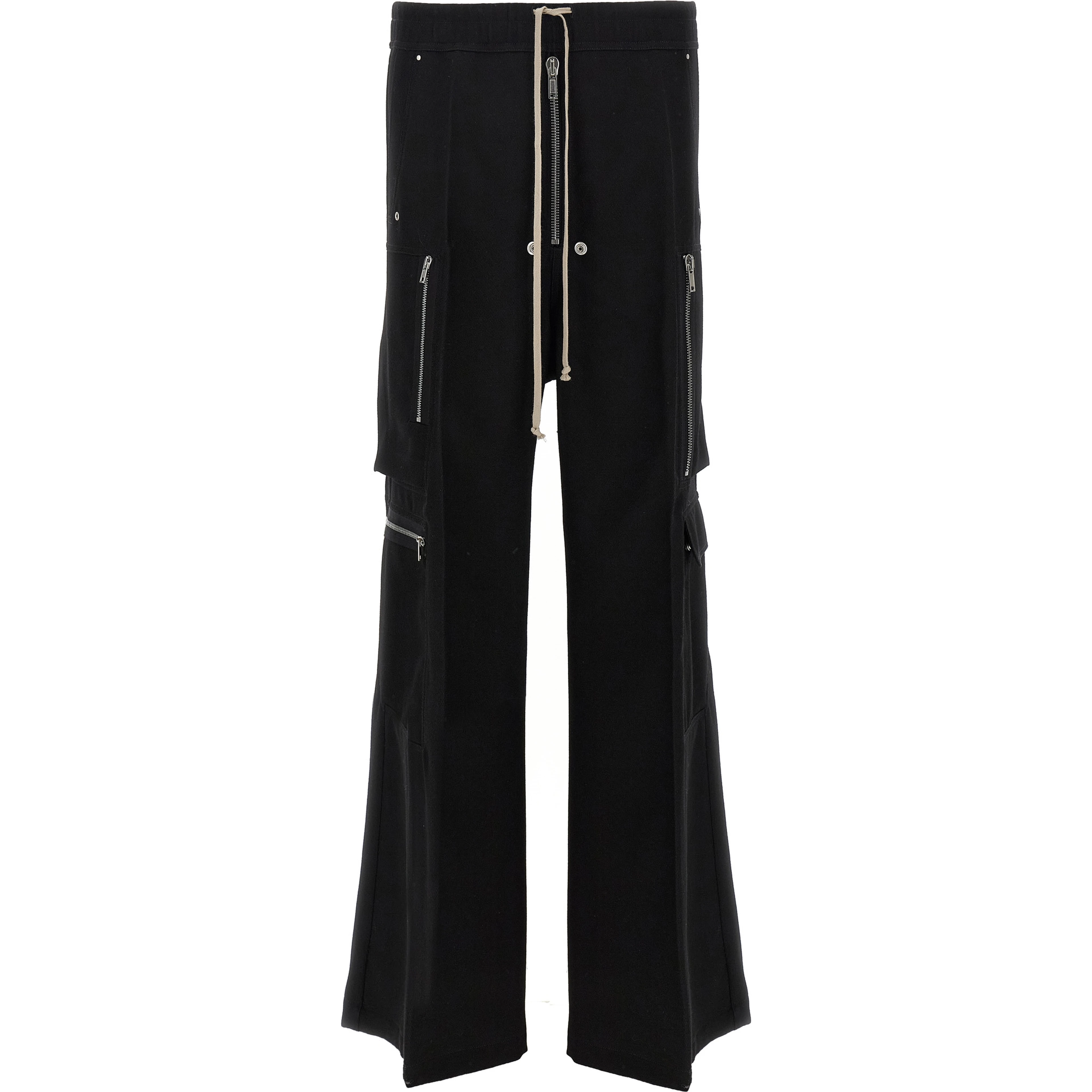 Black Wool Cargo Pants