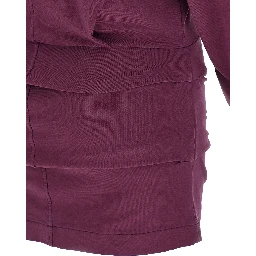 Bordeaux Cotton Short Dress