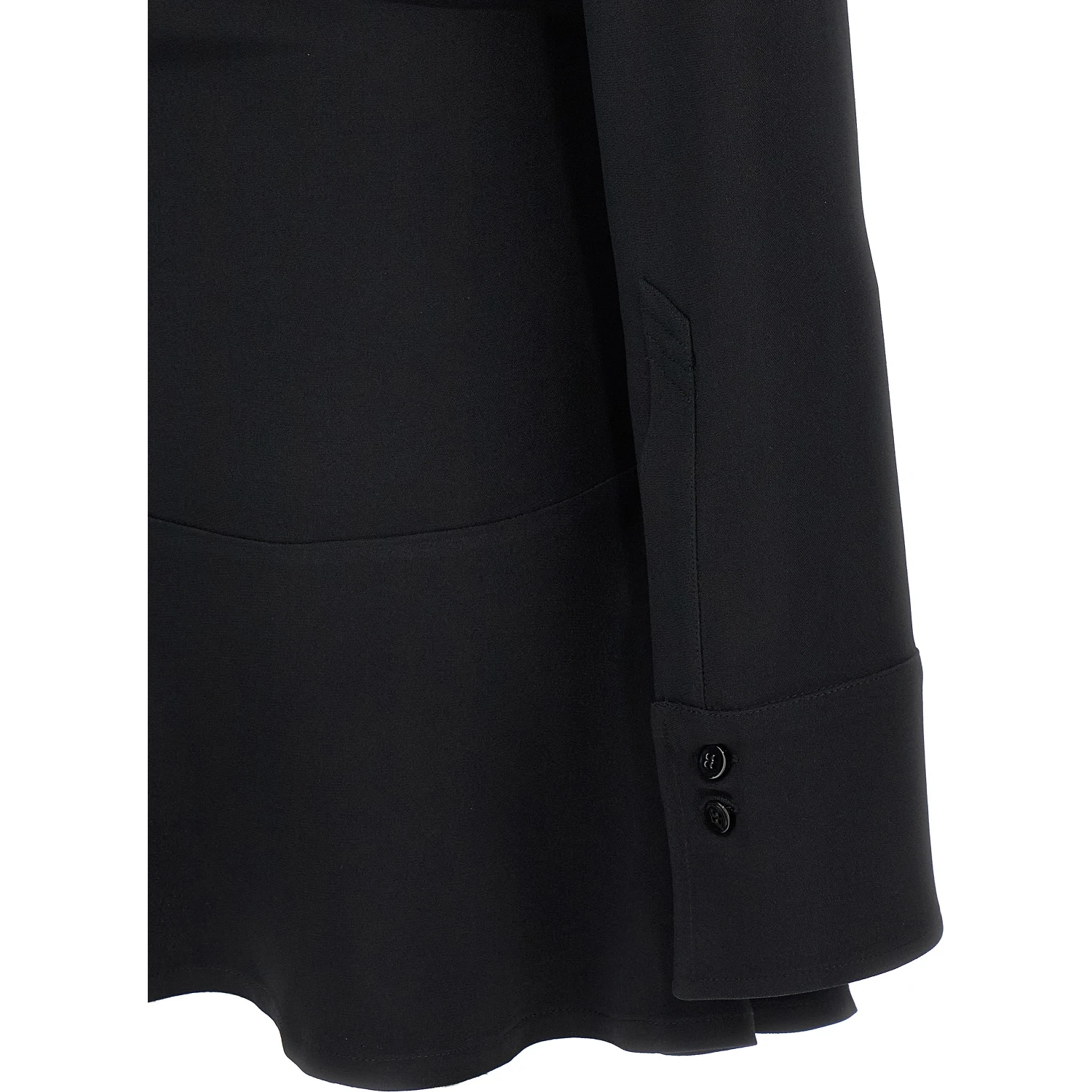 Black Marabou Short Dress