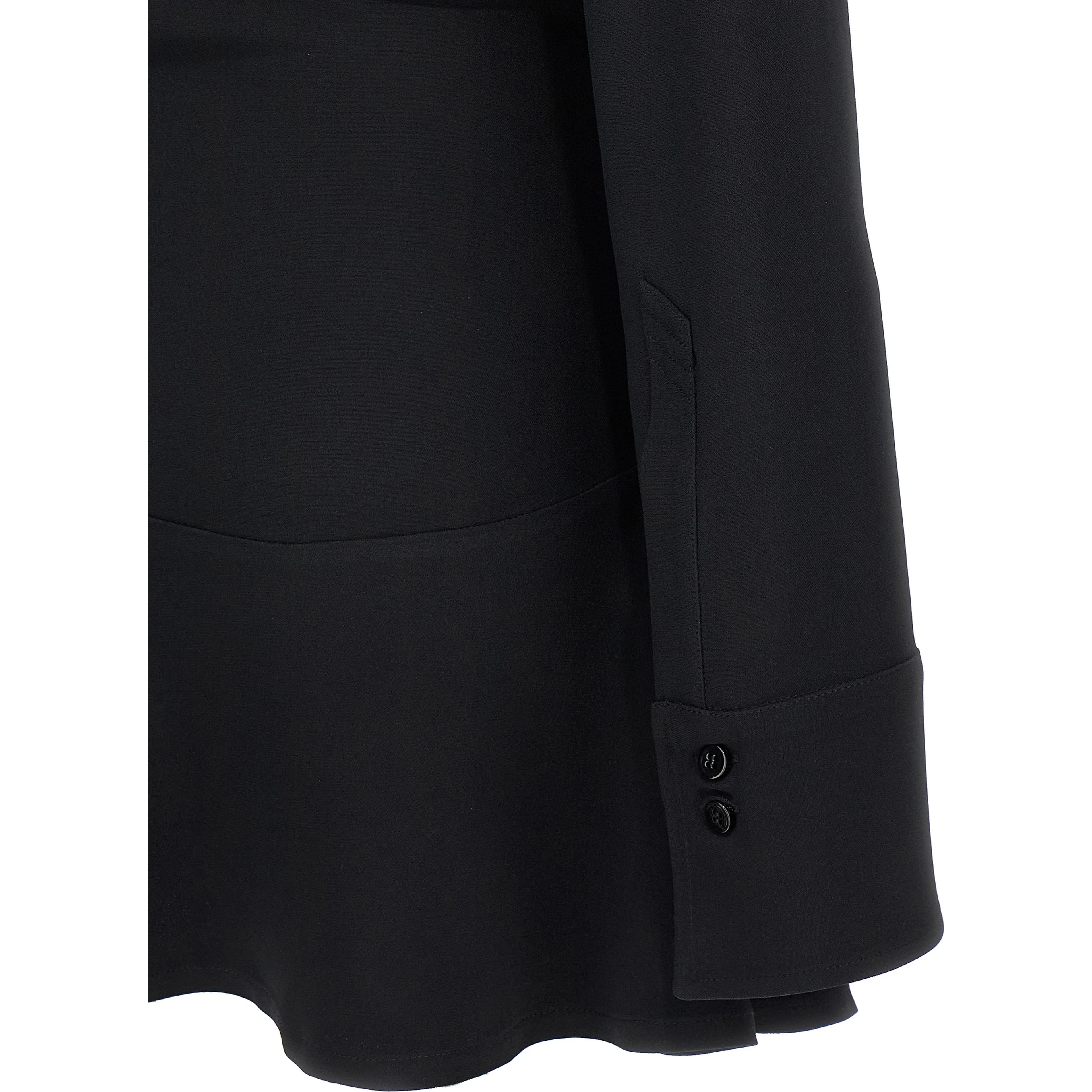 Black Marabou Short Dress