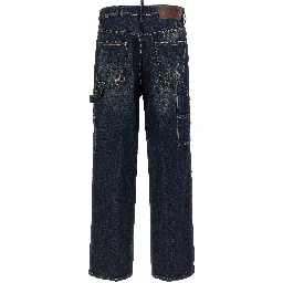 Blue Cotton Jeans Denim