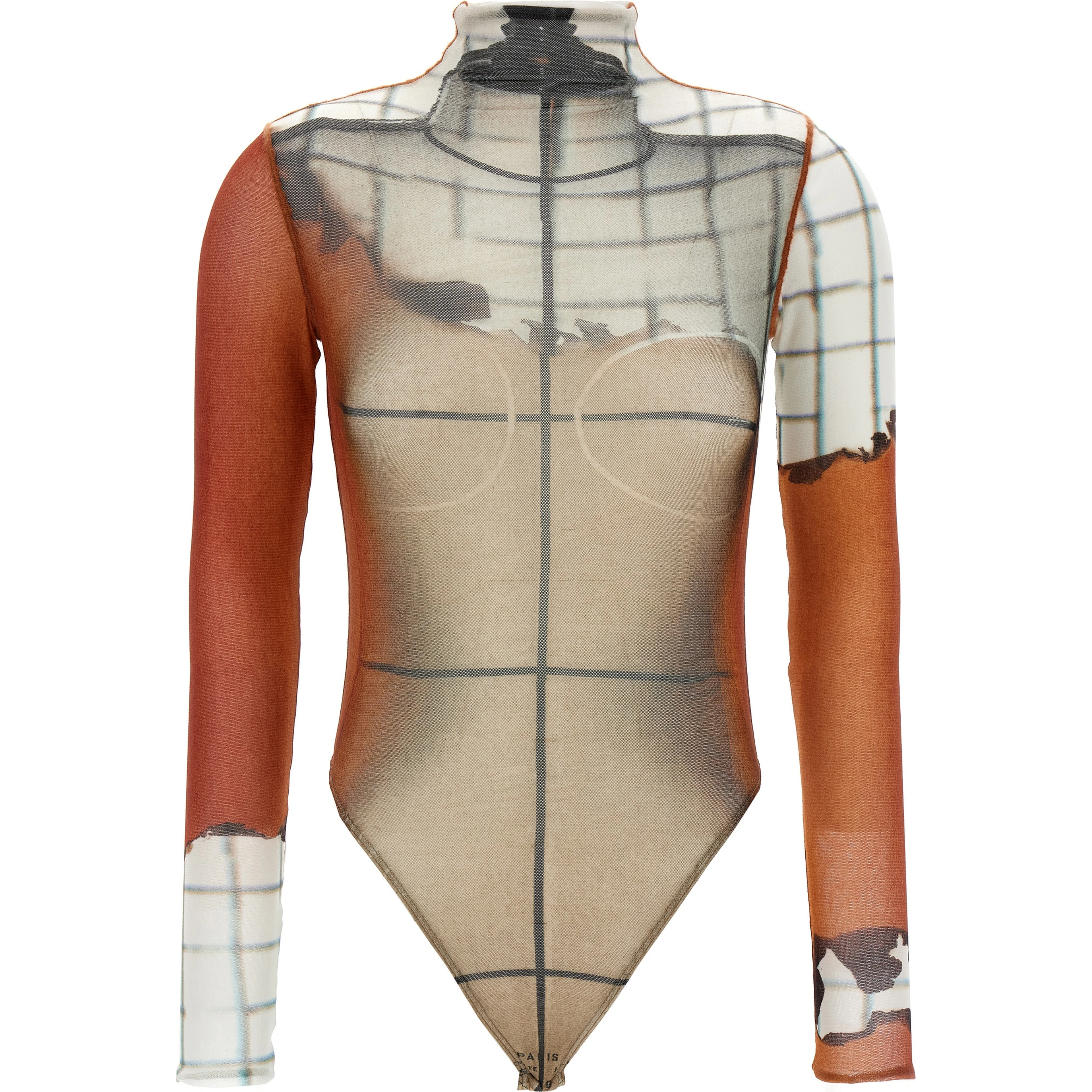 Multicolor Polyamide Bodysuit