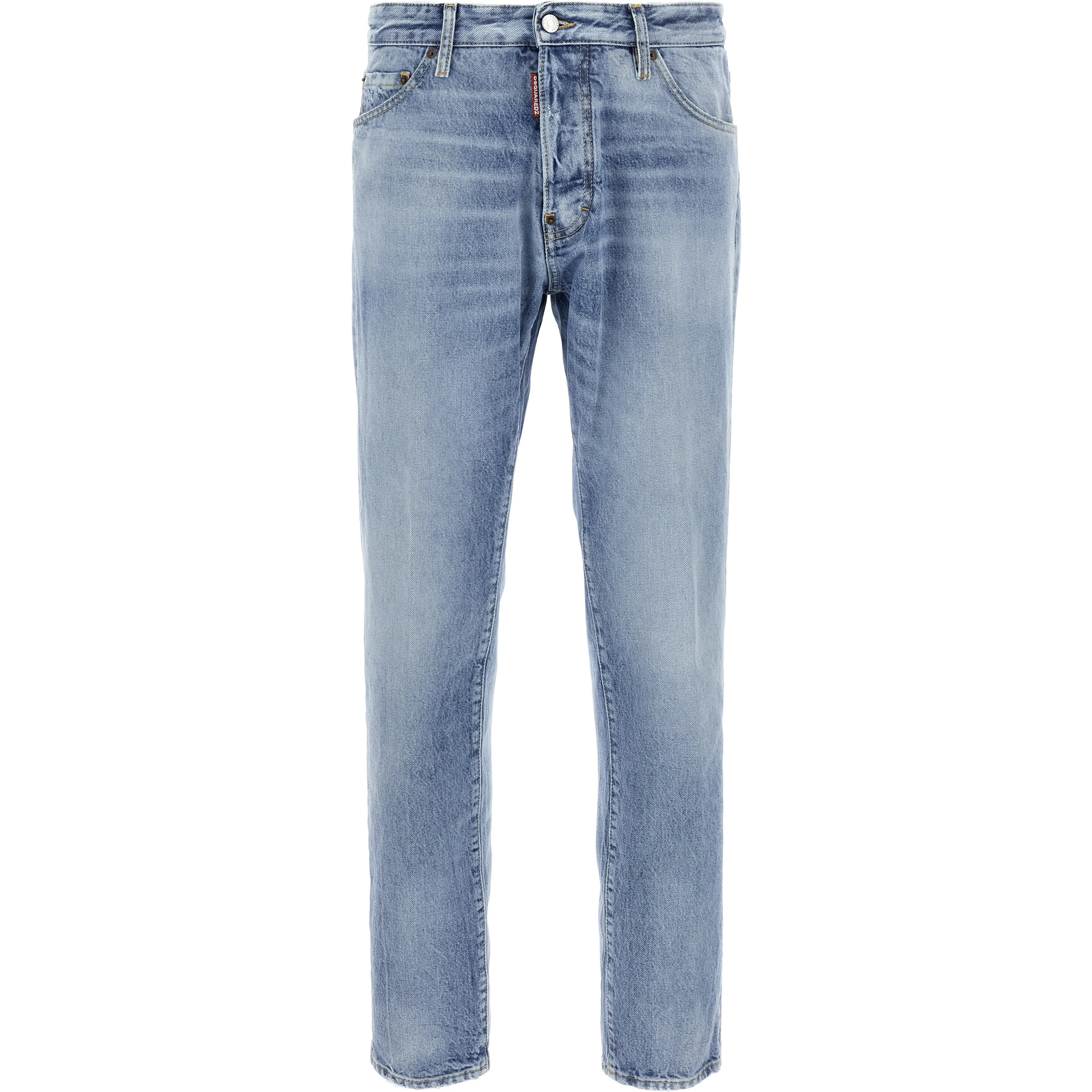 Blue Cotton Skinny Jeans