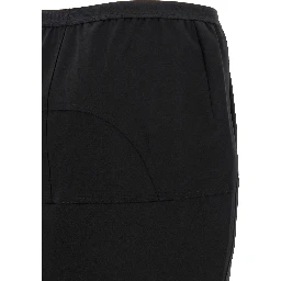 Black Wool Mini Skirt
