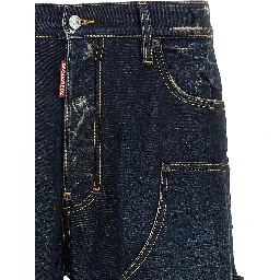Blue Cotton Jeans Denim