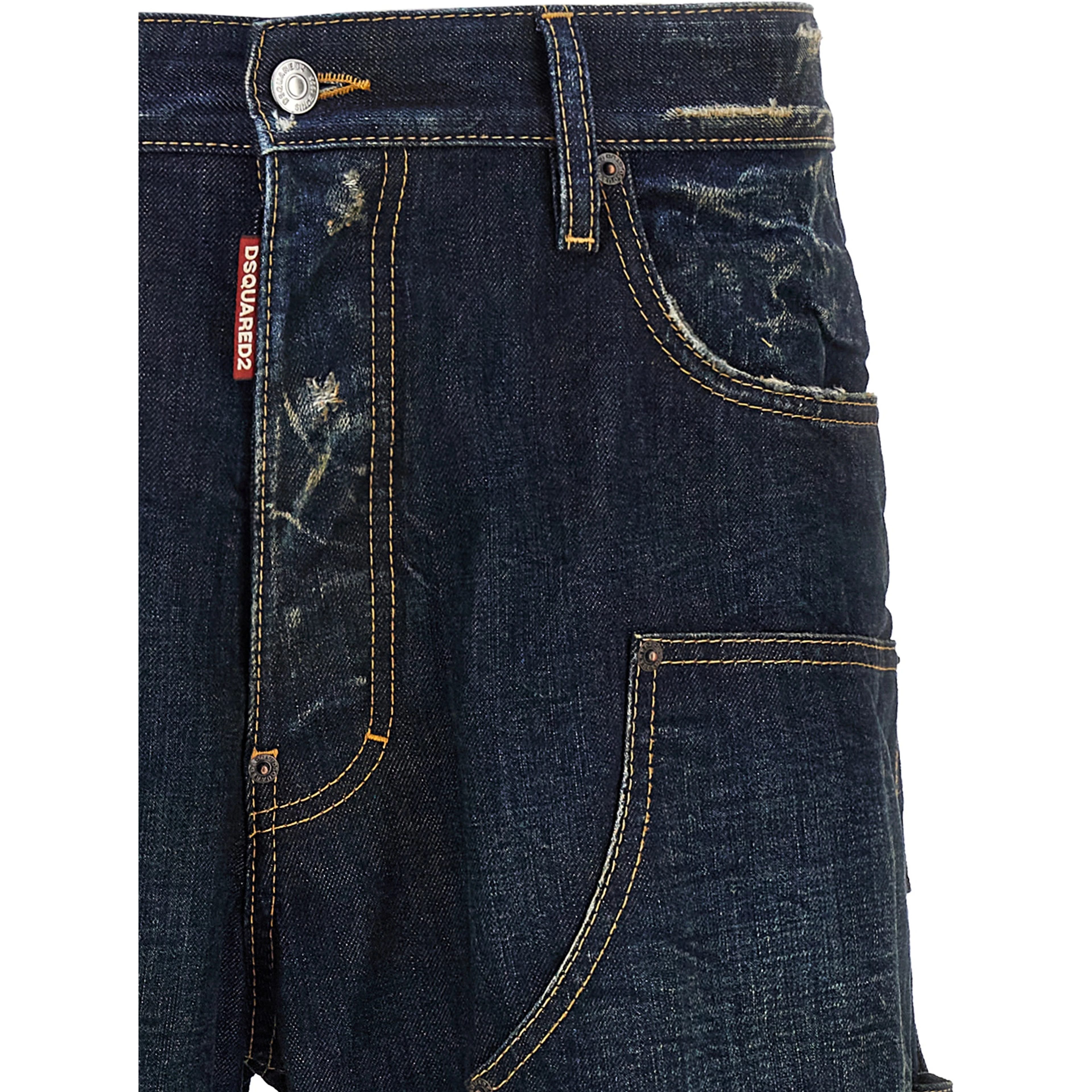 Blue Cotton Jeans Denim