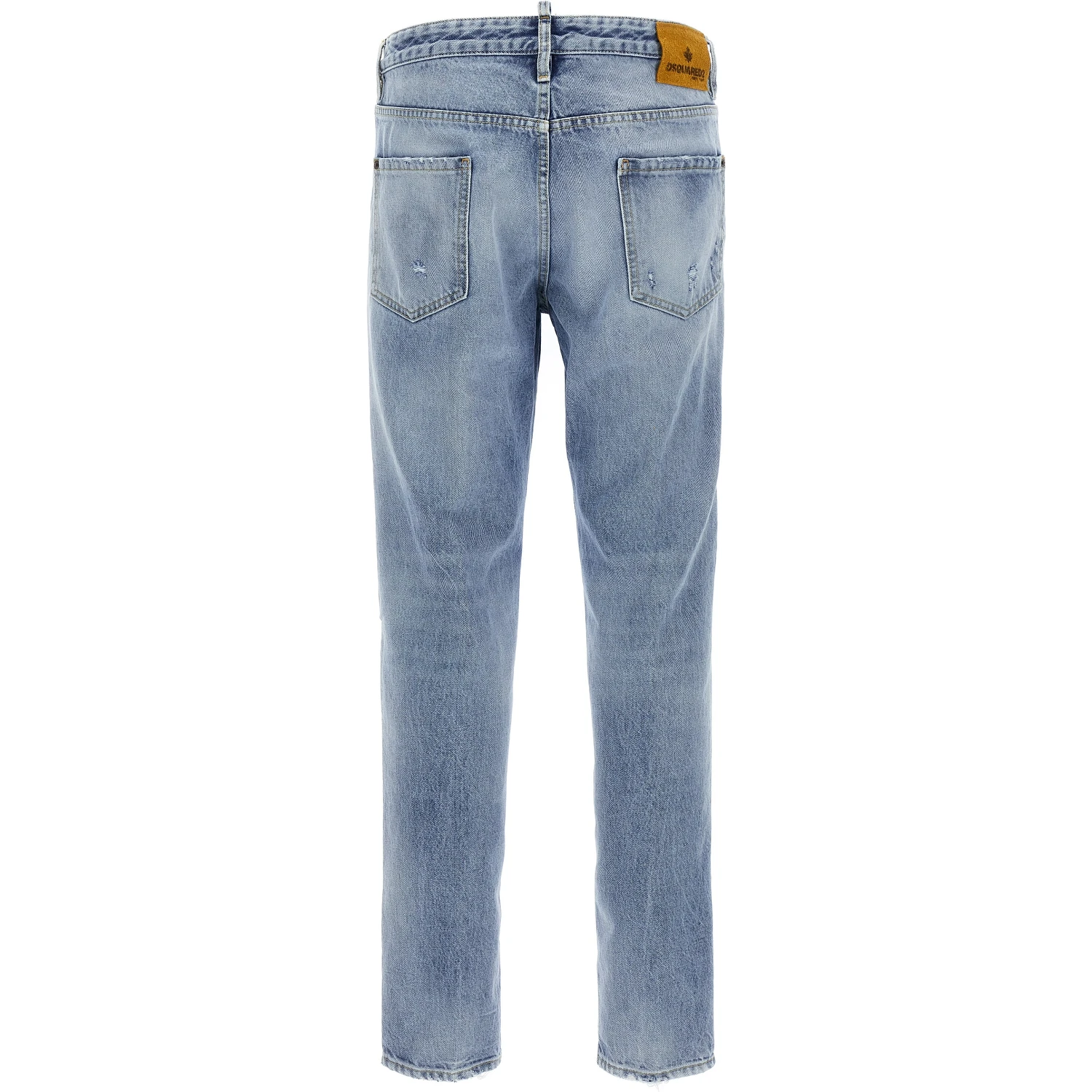 Blue Cotton Skinny Jeans