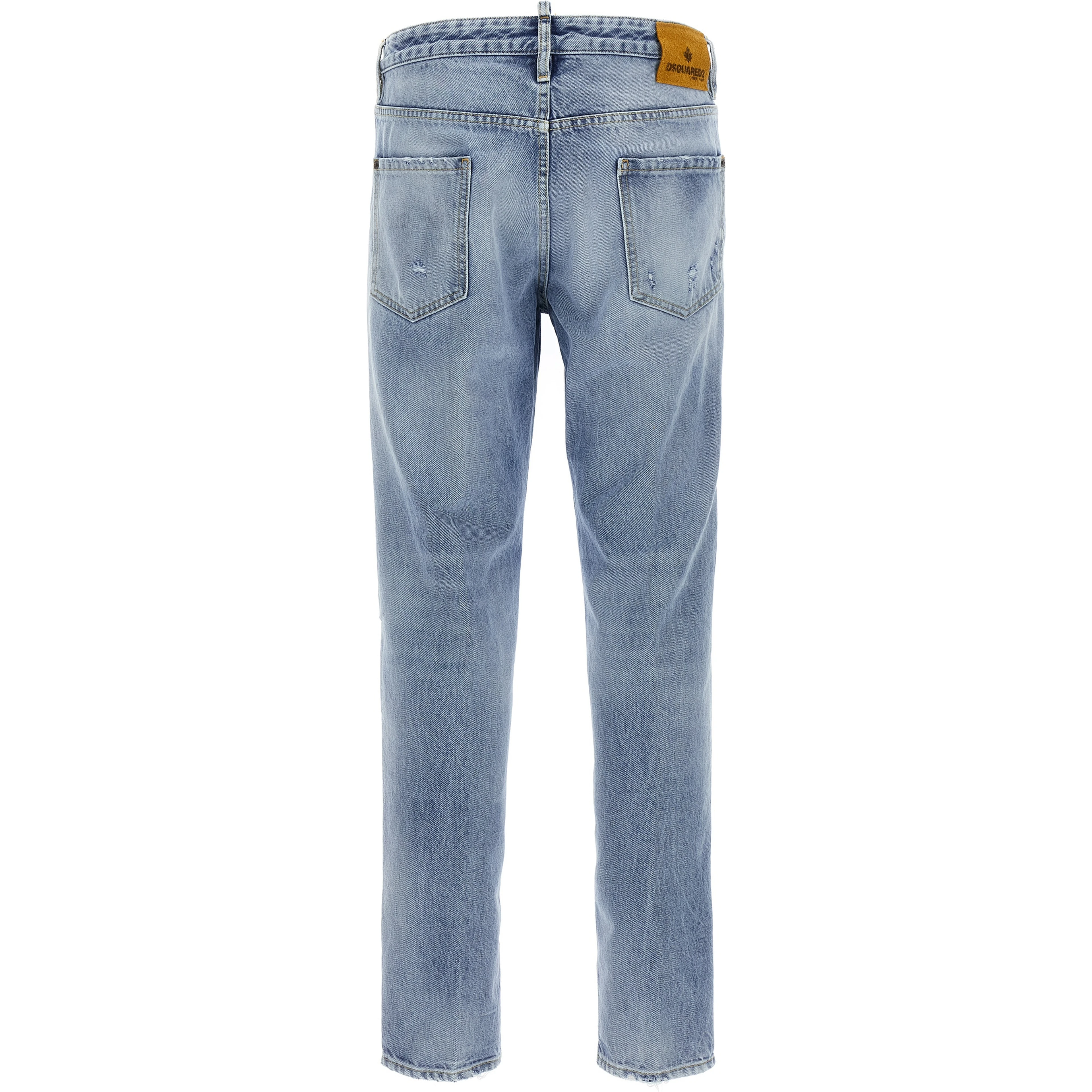 Blue Cotton Skinny Jeans