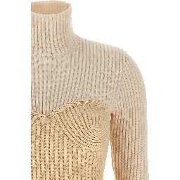 Beige Merino Wool Cardigan