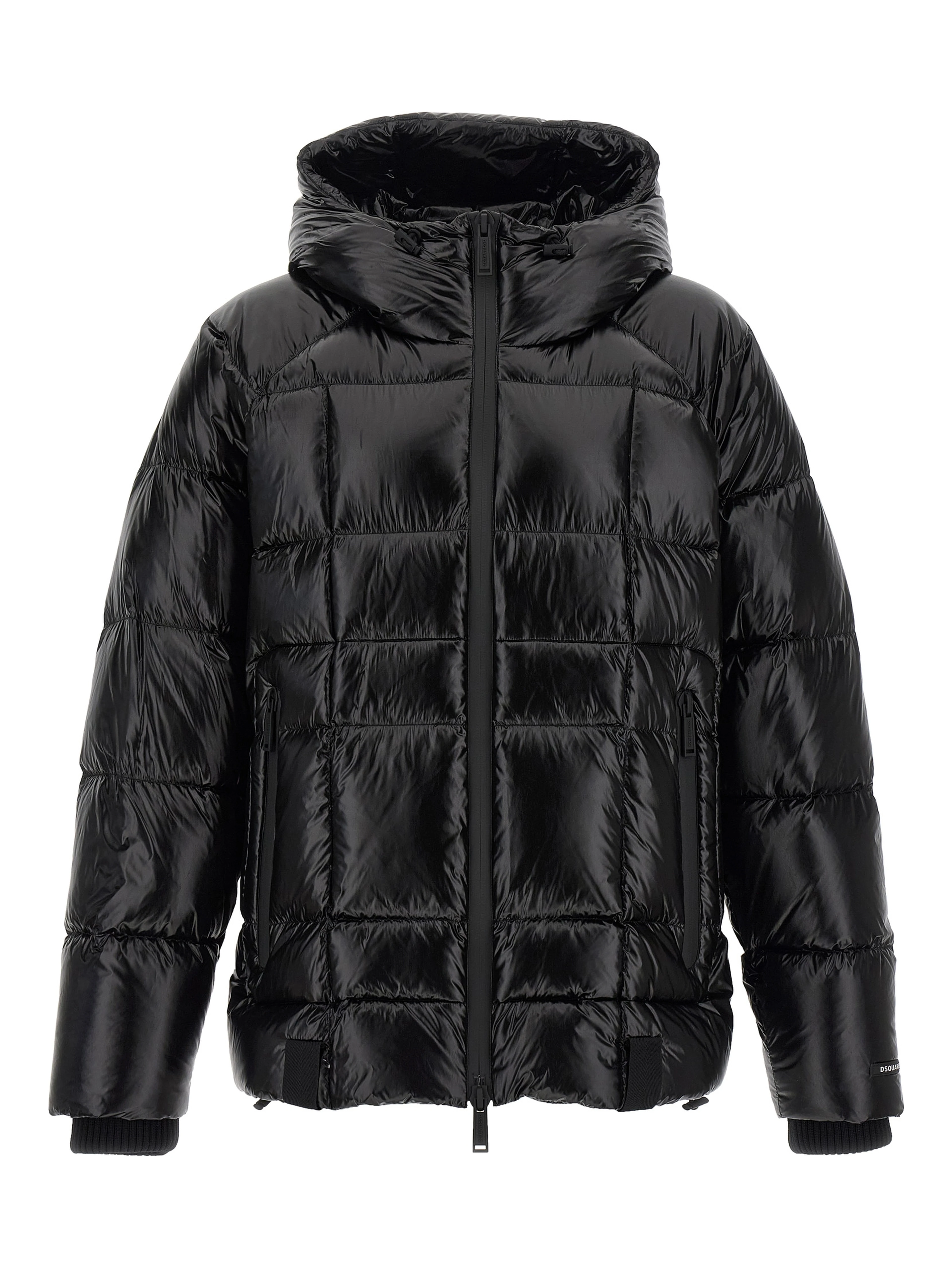 Black Polyamide Full-Length Jacket