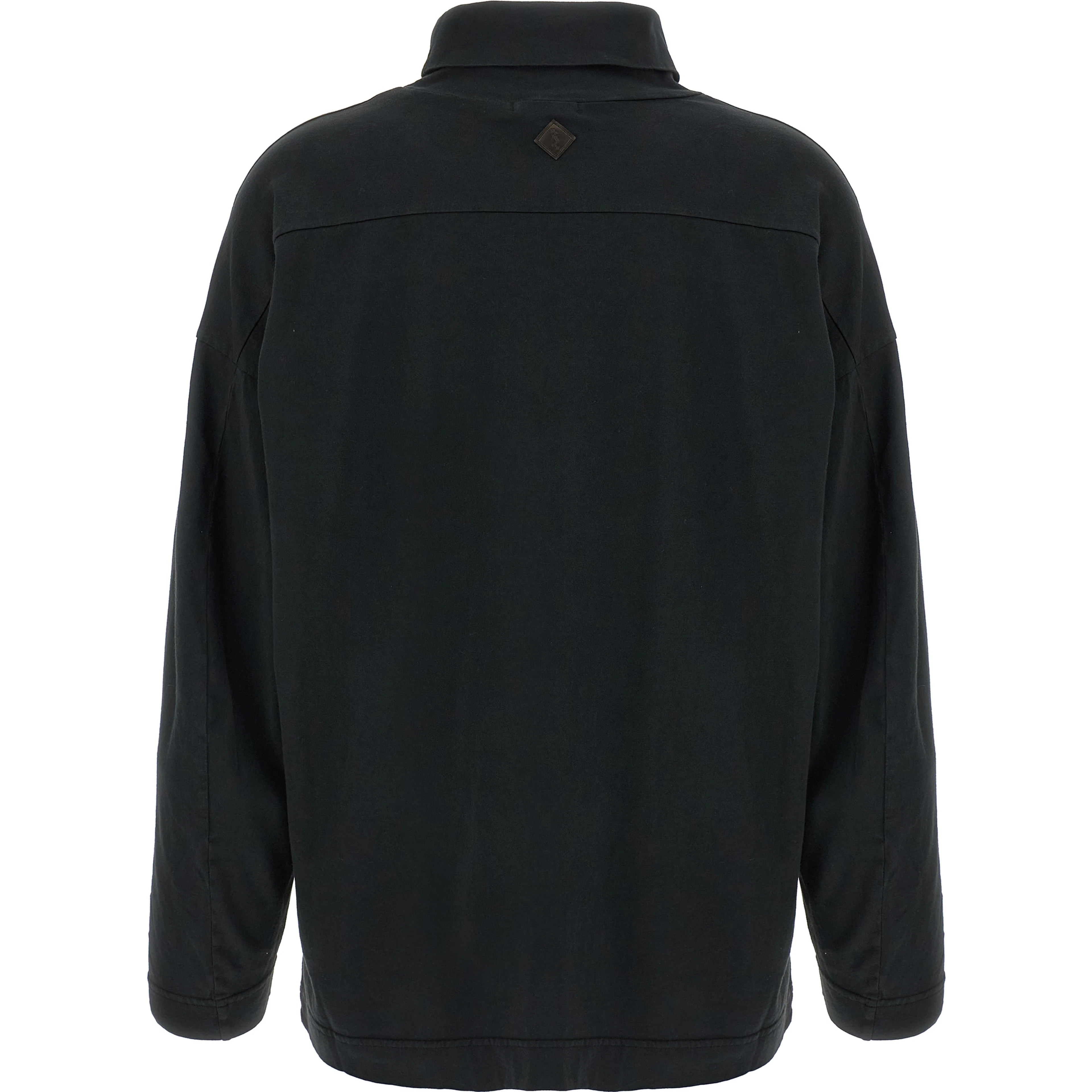 Black Cotton Cardigan