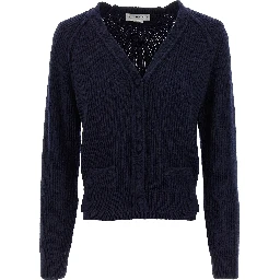 Blue Wool Cardigan