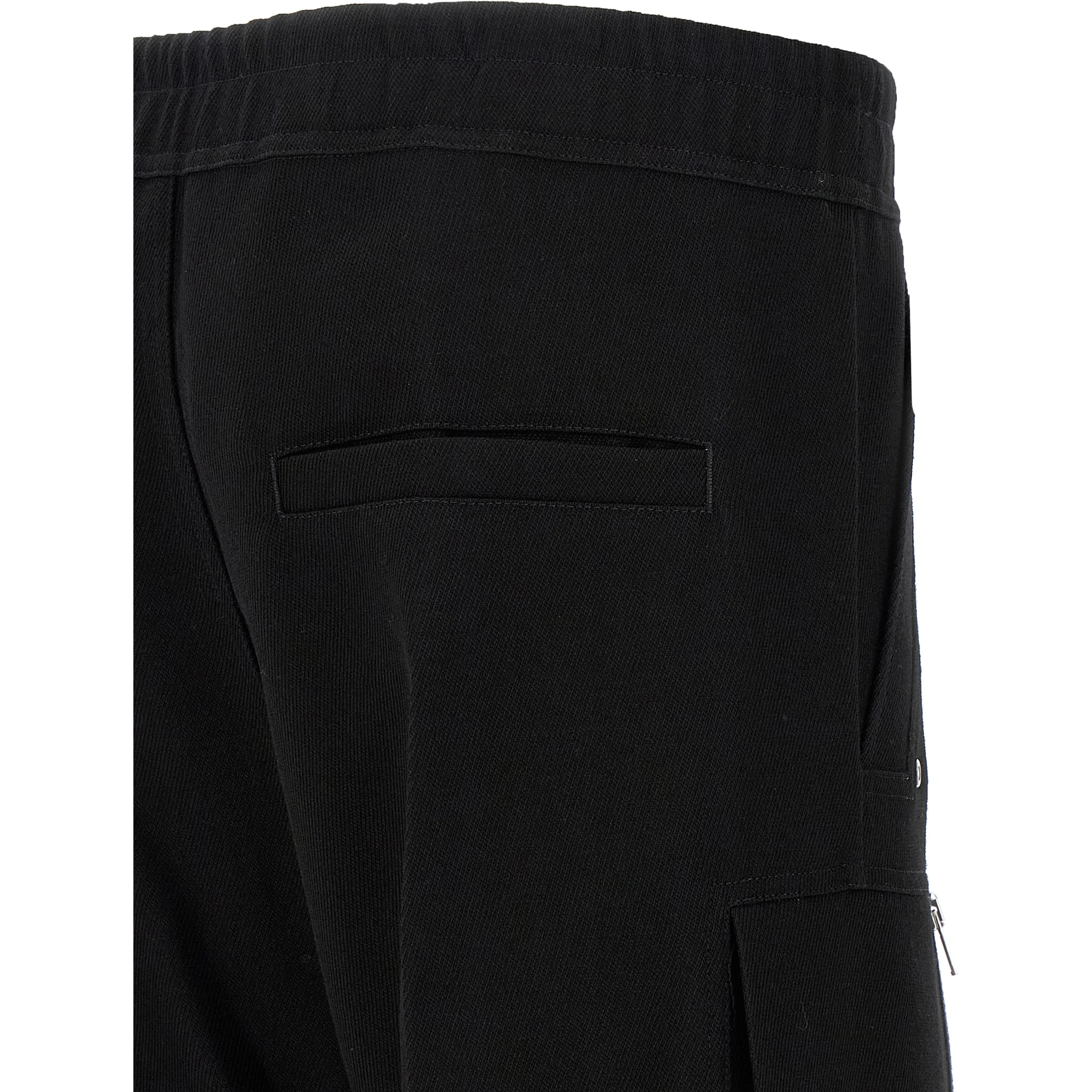 Black Wool Cargo Pants