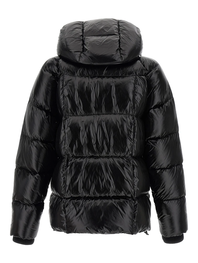 Black Polyamide Full-Length Jacket