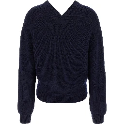 Blue Wool Cardigan