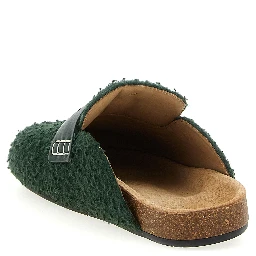 Bicolor Virgin Wool Slip-On Loafers