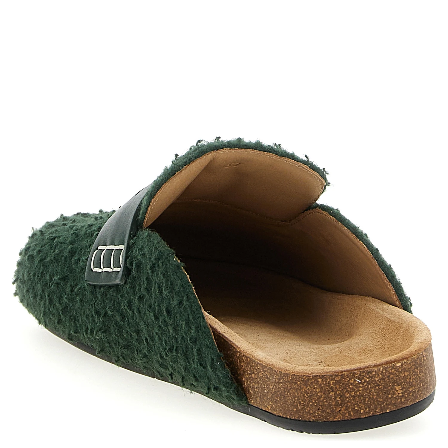 Bicolor Virgin Wool Slip-On Loafers
