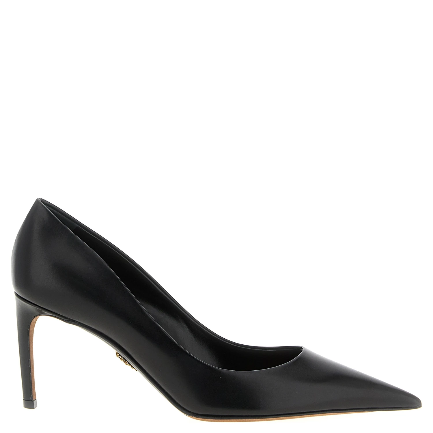 Black Calfskin High Heel Pumps