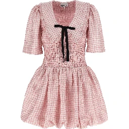 Multicolor Polyester Short Dress