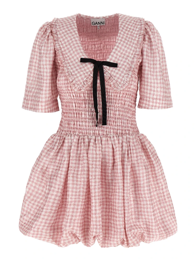 Multicolor Polyester Short Dress