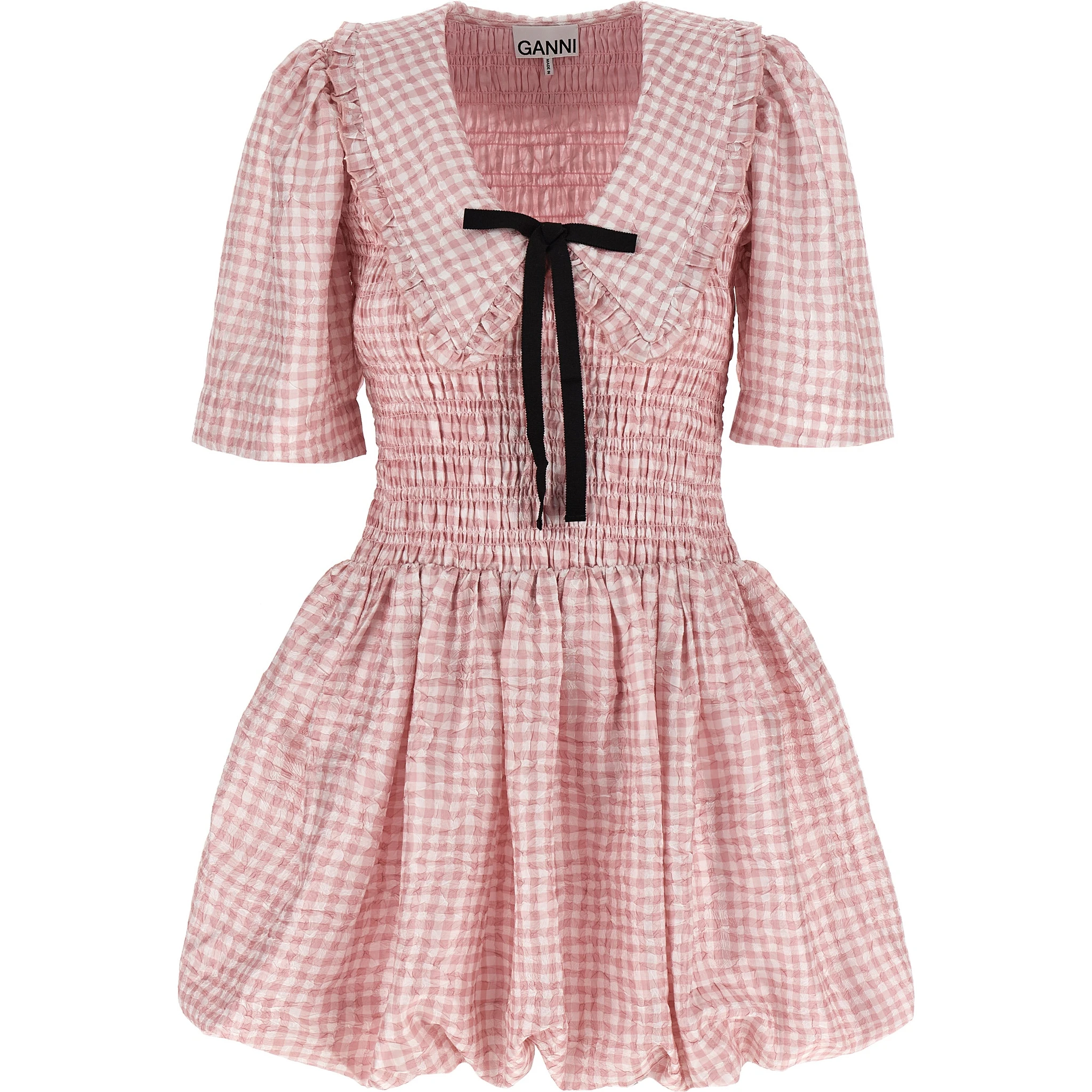 Multicolor Polyester Short Dress