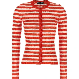 Orange Viscose Cardigan